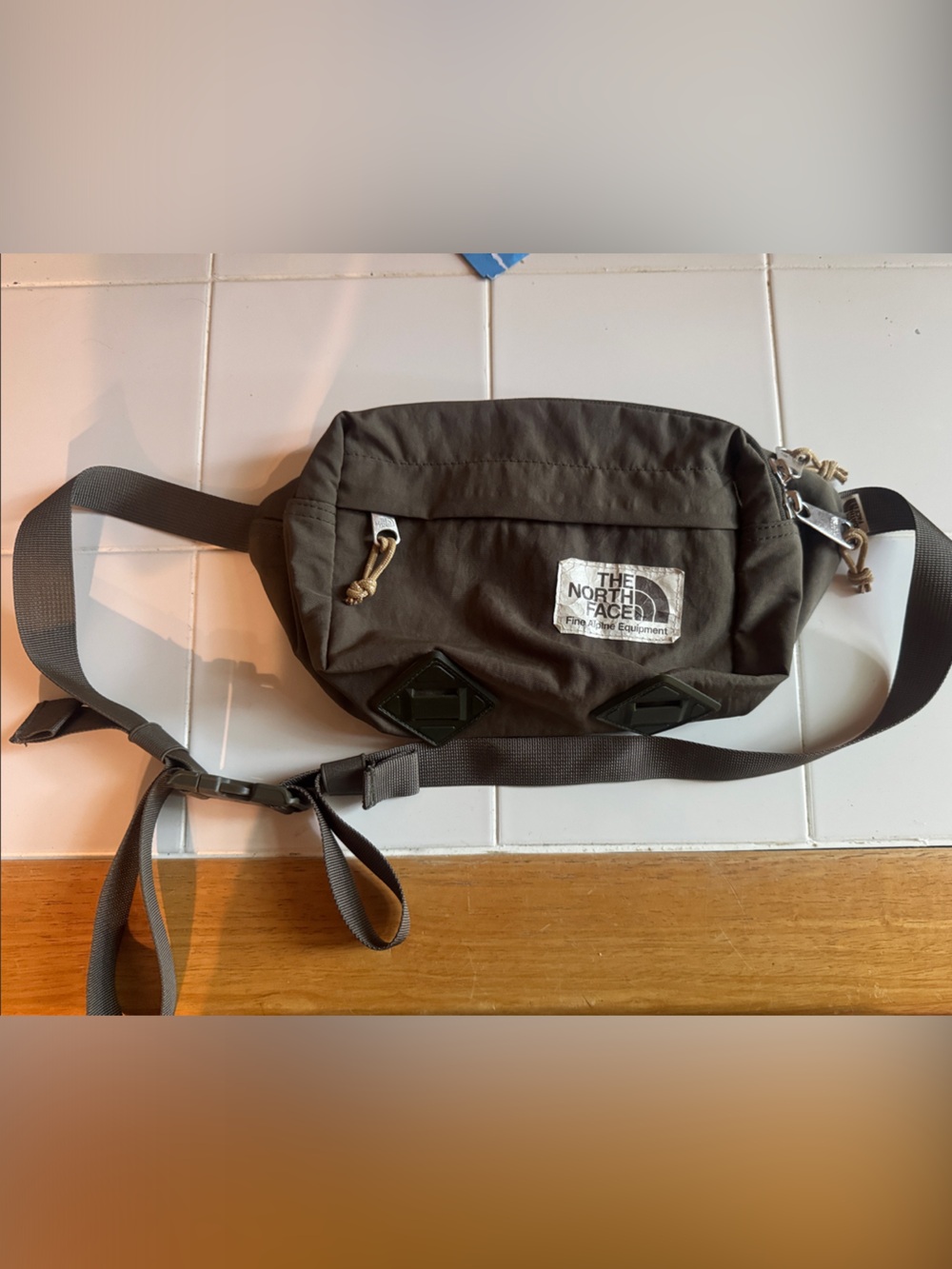 The North Face Olive Green Men’s Waist Sling Bag